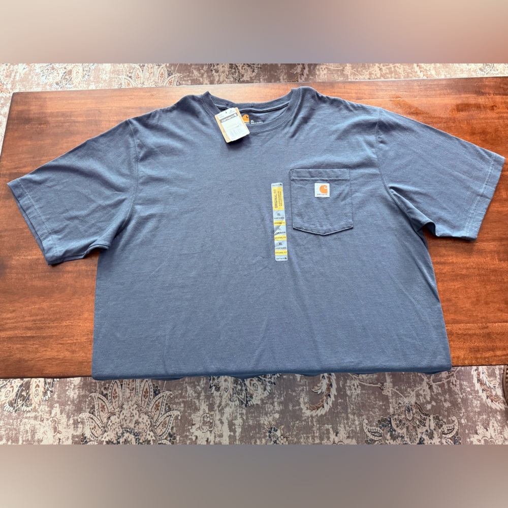 Carhartt Blue Short Sleeve Tee Classic Crew Neck